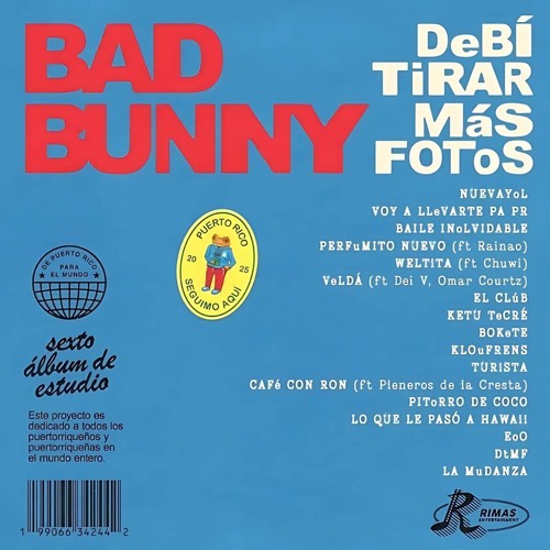 Bad Bunny e l’album “DEVI TIRAR MAS FOTOS”: Un’Esplorazione del Presente e della Fama